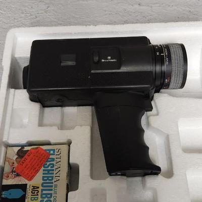 Sale Photo Thumbnail #234: Bell and Howell 2123 XL super 8 movie camera in original box. Fits large flat rate box