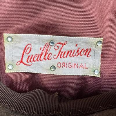 Sale Photo Thumbnail #812: Includes Harold Robert (with box), Vilour Rigale, Cecile, Lucille Tunison, a mink hat, and a Sally Styled by Margaret Williams. Total of six pieces. Age related wear. [CS]