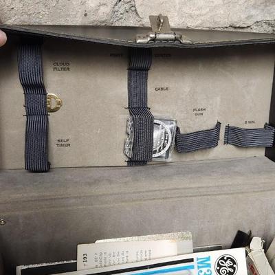 Sale Photo Thumbnail #245: Polaroid 103 with case and accessories...owners manual. Fits large flat rate box