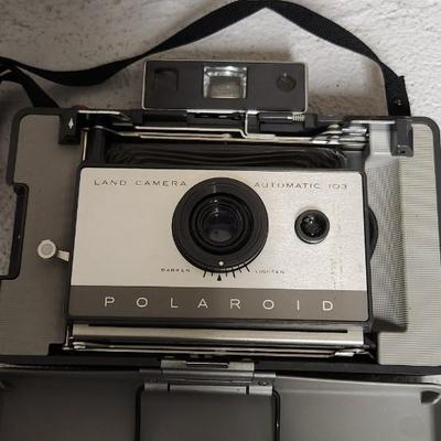 Sale Photo Thumbnail #244: Polaroid 103 with case and accessories...owners manual. Fits large flat rate box