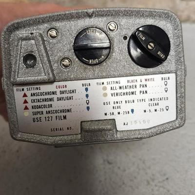 Sale Photo Thumbnail #255: Bell and Howell 127 electric eye in case. Fits medium flat rate box