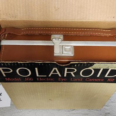 Sale Photo Thumbnail #260: Polaroid J66 in the original box and case. Fits large flat rate. Weighs a ton!