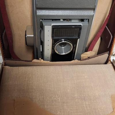 Sale Photo Thumbnail #262: Polaroid J66 in the original box and case. Fits large flat rate. Weighs a ton!