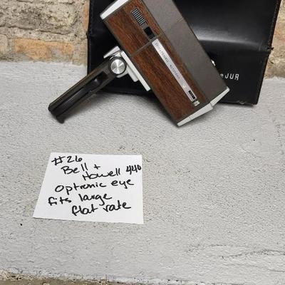 Sale Photo Thumbnail #269: Bell and Howell 440 video camera with a case. Fits large flat rate box