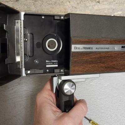 Sale Photo Thumbnail #274: Bell and Howell 440 video camera with a case. Fits large flat rate box