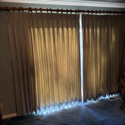Two Pair of Lined Curtains (P-MG)