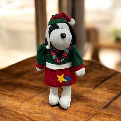 Sale Photo Thumbnail #18: Vintage Decorative Snoopy Holiday Greeter Plush Decoration  29" Tall
