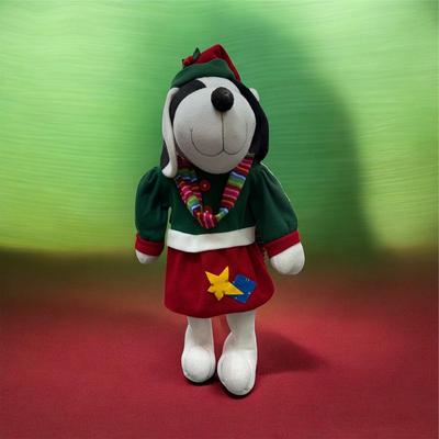 Sale Photo Thumbnail #17: Vintage Decorative Snoopy Holiday Greeter Plush Decoration  29" Tall