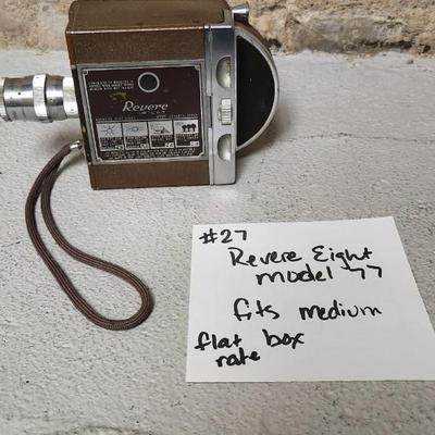 Sale Photo Thumbnail #276: Neat! Revere Right Model 77 video camera. Fits medium flat rate box