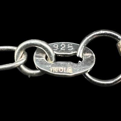 Sale Photo Thumbnail #842: **WIRE TRANSFER IS REQUIRED IF SHIPPED.** [22.20g] Includes a vintage heart perfume bottle, and a floating heart ankle bracelet. Total of two pieces. Age related wear. Silver content confirmed using Niton XRF precious metals analyzer. **ALL PRECIOUS METAL