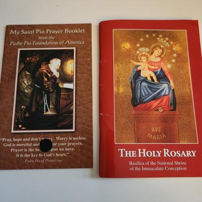 Sale Photo Thumbnail #358: This auction lot is for a Trove of Religious Pamphlets.  These publications offer prayer aid and introspection into various beliefs.  Read about Padre Pio and other interesting subjects.