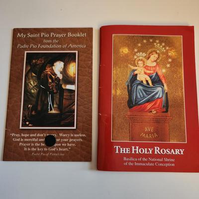 Sale Photo Thumbnail #359: This auction lot is for a Trove of Religious Pamphlets.  These publications offer prayer aid and introspection into various beliefs.  Read about Padre Pio and other interesting subjects.