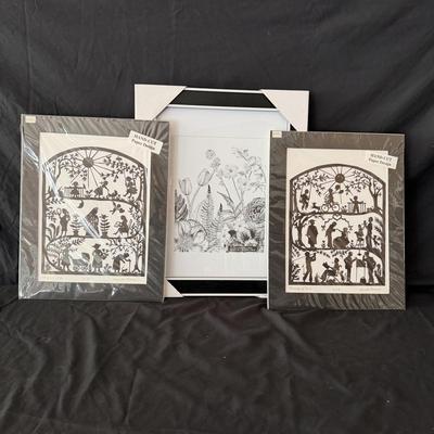 Hand Cut Paper Art By Ursula Pearson (LR-MG)