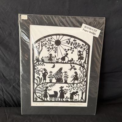 Hand Cut Paper Art By Ursula Pearson (LR-MG)