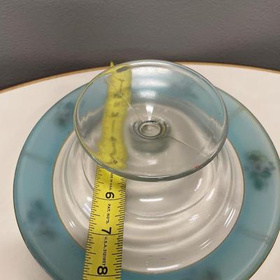 Bartlett Collins painted compote bowl