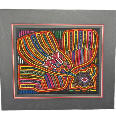 Sale Photo Thumbnail #867: The colors are vibrant. There is general age related wear. Matted dimensions: 21.25” x 18.5”. [CS]