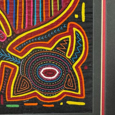 Sale Photo Thumbnail #869: The colors are vibrant. There is general age related wear. Matted dimensions: 21.25” x 18.5”. [CS]