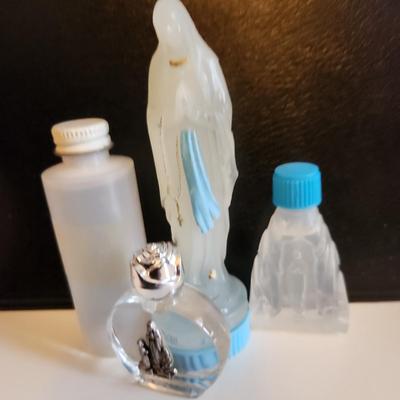 Sale Photo Thumbnail #386: This auction lot is for four Vessels of Holy Water.  These are as found in the estate.