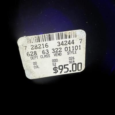 Sale Photo Thumbnail #878: Includes a Waterford Marquis Hanover Gold crystal bowl, and a Block Crystal of Stockholm cobalt blue vase. Total of two pieces. Age related wear. Measurement of largest: 15”H. [CS]