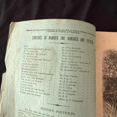 Antique Nursery Magazines & New World Speller Book (LR-MG)