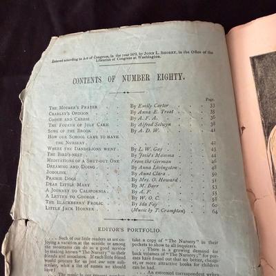 Antique Nursery Magazines & New World Speller Book (LR-MG)