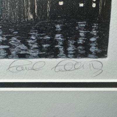 Sale Photo Thumbnail #901: Includes a signed and numbered Charles Gabriel lithograph, and a signed artist proof etching by Carol Collette. Total of two pieces. Measurement of largest: 16”L. [CS]