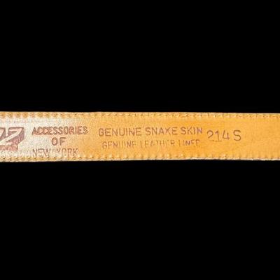 Sale Photo Thumbnail #904: Genuine snake skin with leather liner. Age related wear. [CS]