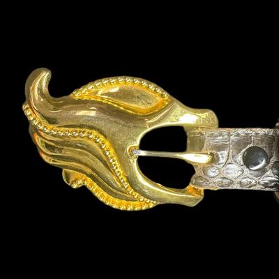 Sale Photo Thumbnail #905: Genuine snake skin with leather liner. Age related wear. [CS]