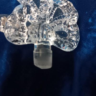 2 GLASS PERFUME BOTTLES