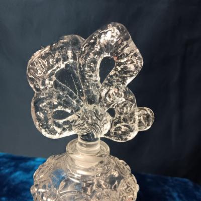 2 GLASS PERFUME BOTTLES