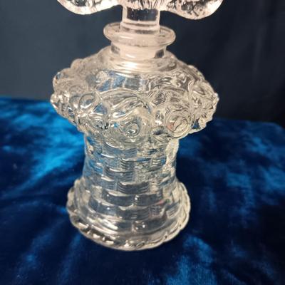 2 GLASS PERFUME BOTTLES