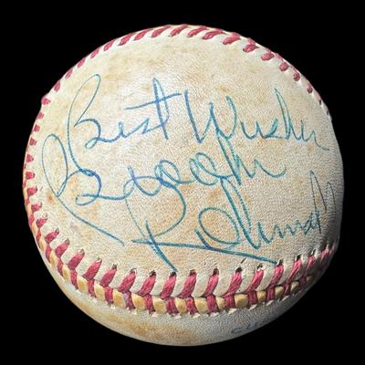 Sale Photo Thumbnail #916: This signature has not been authenticated. The ball has a cushioned cork center. RO-A marked. [CS]