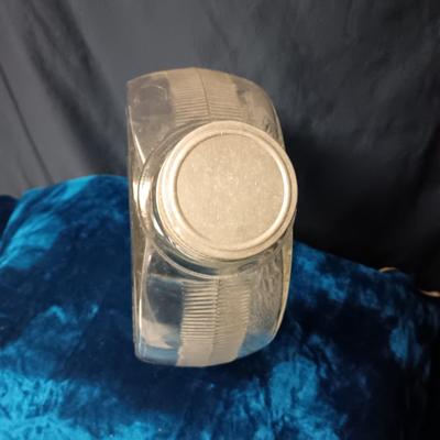 BEVERAGETTE GLASS CONTAINER, 2 BRYCE BROTHERS MUGS & DIAMOND PATTERN CREAM/SUGAR SET