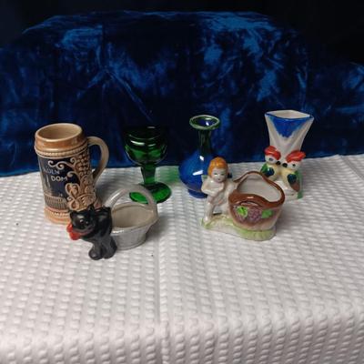 1917 JOHN BULL EYE WASH CUP, MINIATURE OCCUPIED JAPAN FIGURINES AND MORE