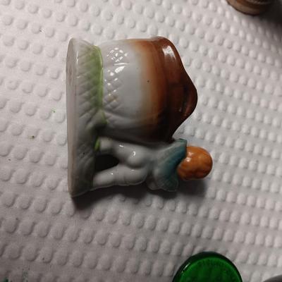 1917 JOHN BULL EYE WASH CUP, MINIATURE OCCUPIED JAPAN FIGURINES AND MORE