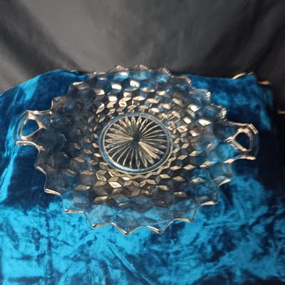 FOSTORIA FOOTED DISH, SERVING BOWL AND PLATTER