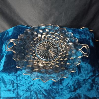 FOSTORIA FOOTED DISH, SERVING BOWL AND PLATTER