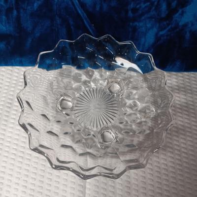 FOSTORIA FOOTED DISH, SERVING BOWL AND PLATTER