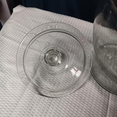 LARGE GLASS APOTHECARY CONTAINER