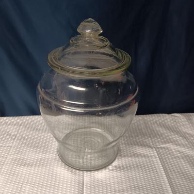 LARGE GLASS APOTHECARY CONTAINER