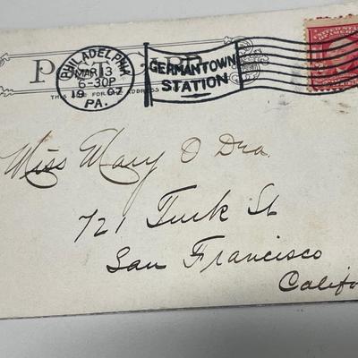 Kopper kard and 1907 postcard