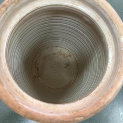 Sale Photo Thumbnail #52: Vintage Two Gallon Crock or Butter Churn may be Marshall Pottery, Inc.