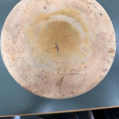 Sale Photo Thumbnail #51: Vintage Two Gallon Crock or Butter Churn may be Marshall Pottery, Inc.