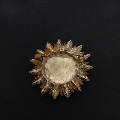 Beautiful Rhinestone sunflower brooch