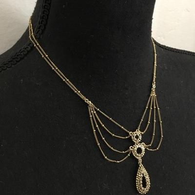 Monet Beautiful, vintage, art deco style necklace