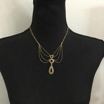 Monet Beautiful, vintage, art deco style necklace