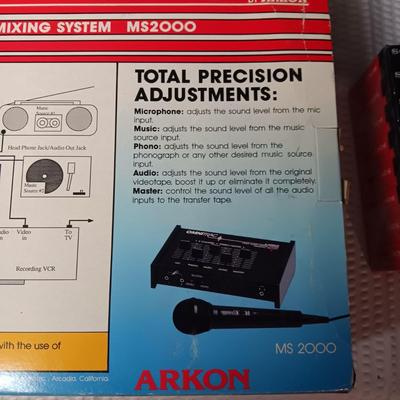 VINTAGE OMNITRAC VIDEO AUDIO MIXING SYSTEM MS2000 & UNOPENED CASSETTES