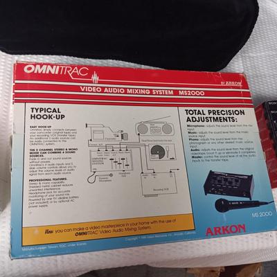 VINTAGE OMNITRAC VIDEO AUDIO MIXING SYSTEM MS2000 & UNOPENED CASSETTES