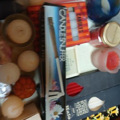 Large lot of candles & inscents - new and lightly used