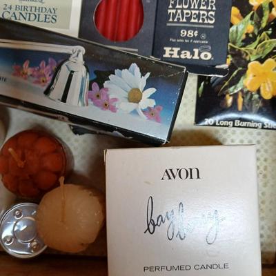 Large lot of candles & inscents - new and lightly used